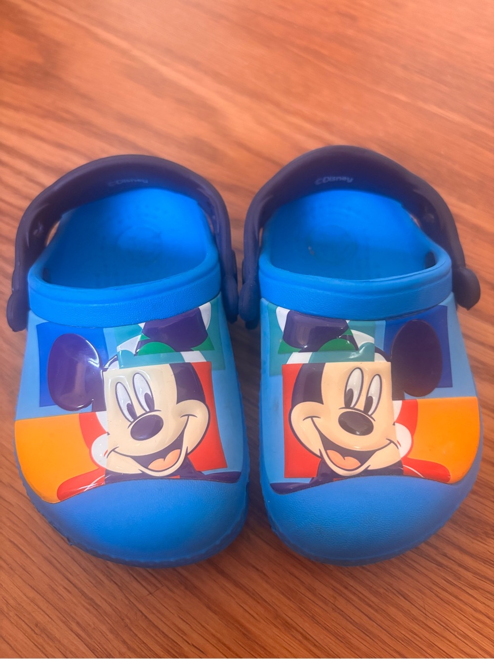 Crocs Kids Blue Mickey Mouse Slip-On Clog Shoes